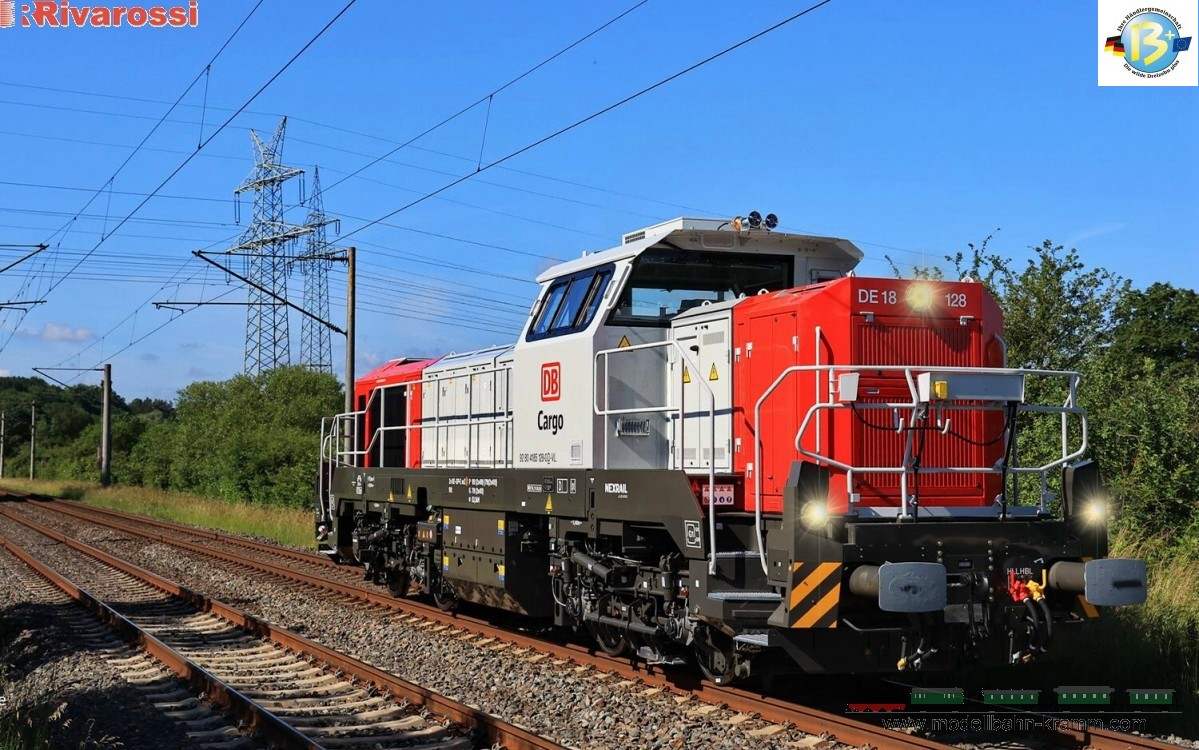 Rivarossi 2989ACS, EAN 2000075831798: H0 AC Sound Diesellok Vossloh DE 18 DB-Cargo