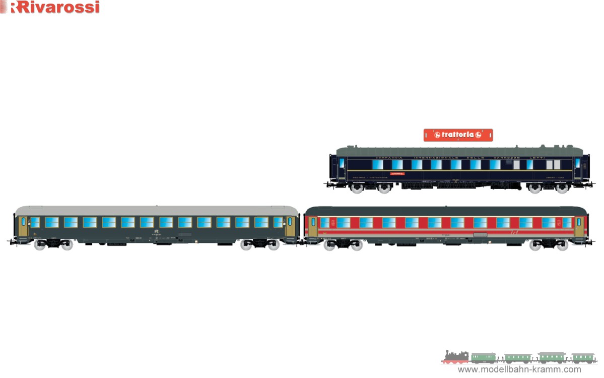 H0 FS 3tlg. Reisezugwagen Alpen-Express IV