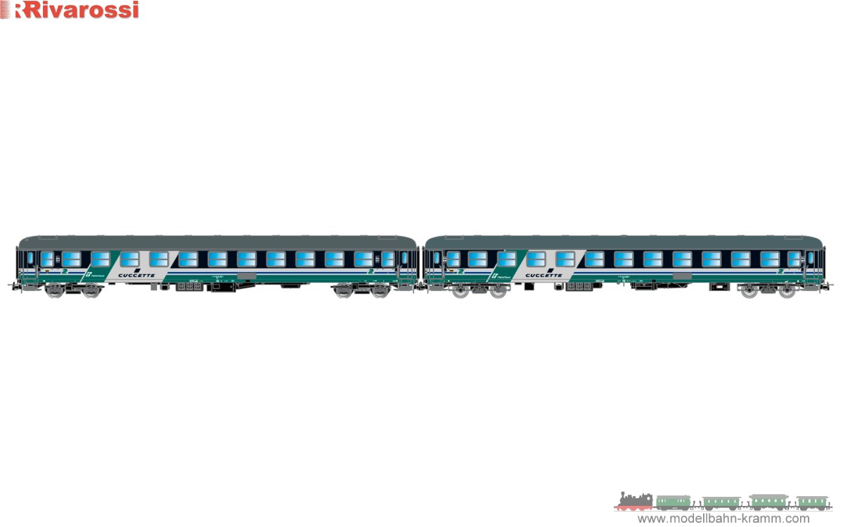 H0 FS 2tlg. Liegewagen XMPR V
