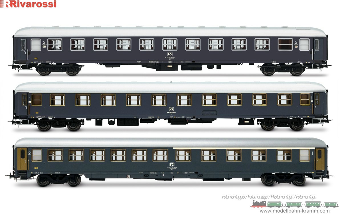 H0 DC 3-tlg. Set: Personenwagen Exp 234/235