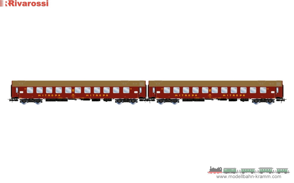 H0 DC 2er Set Schlafwagen OSShD WLAB DR