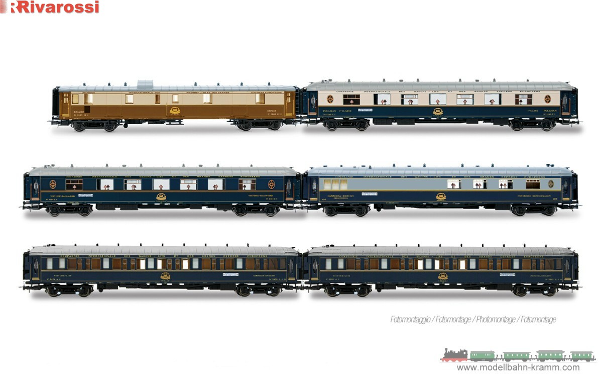 H0 DC 6-tlg. Set: 50 Jahre Nostalgie-Istanbul-Orient-Express