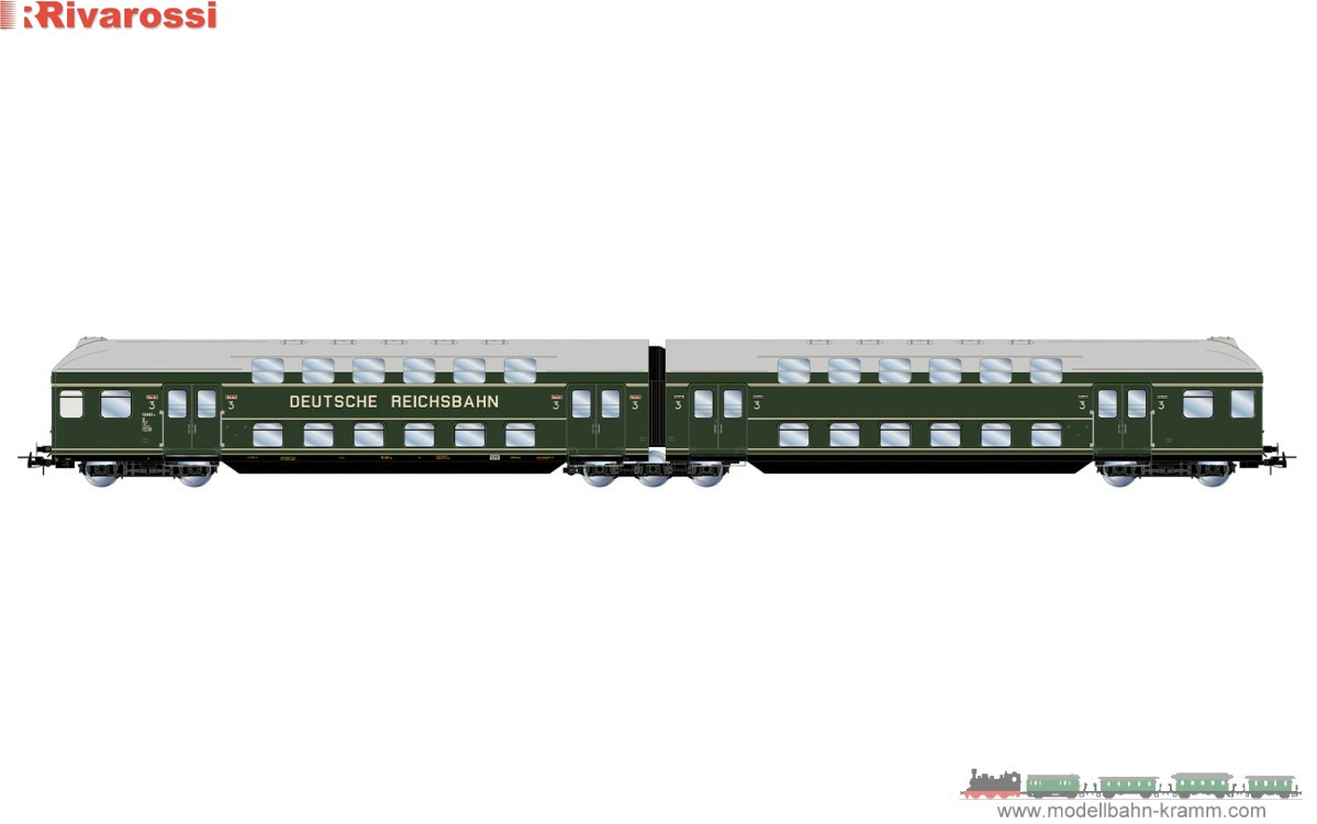 H0 DC 2-tlg. Set: Doppelstockzug DR
