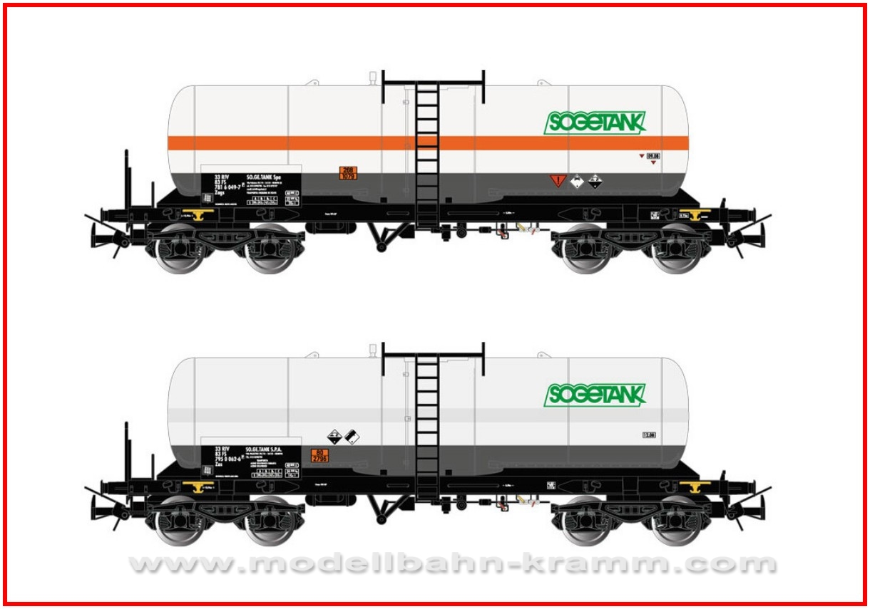 FS, 2-unit pack, tank wagon 4 axles Zag GRP, white