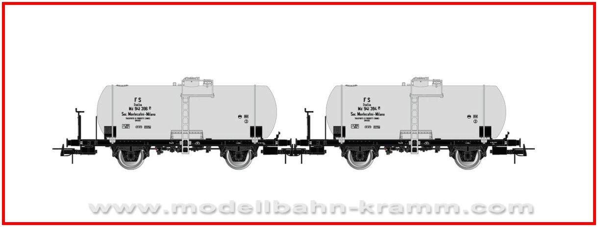 Rivarossi 6519, EAN 5055286685910: H0 DC Set Kesselwagen 2-teilig der FS