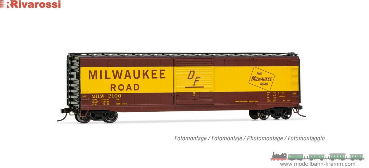 H0 DC US-Boxcar Milwaukee Road
