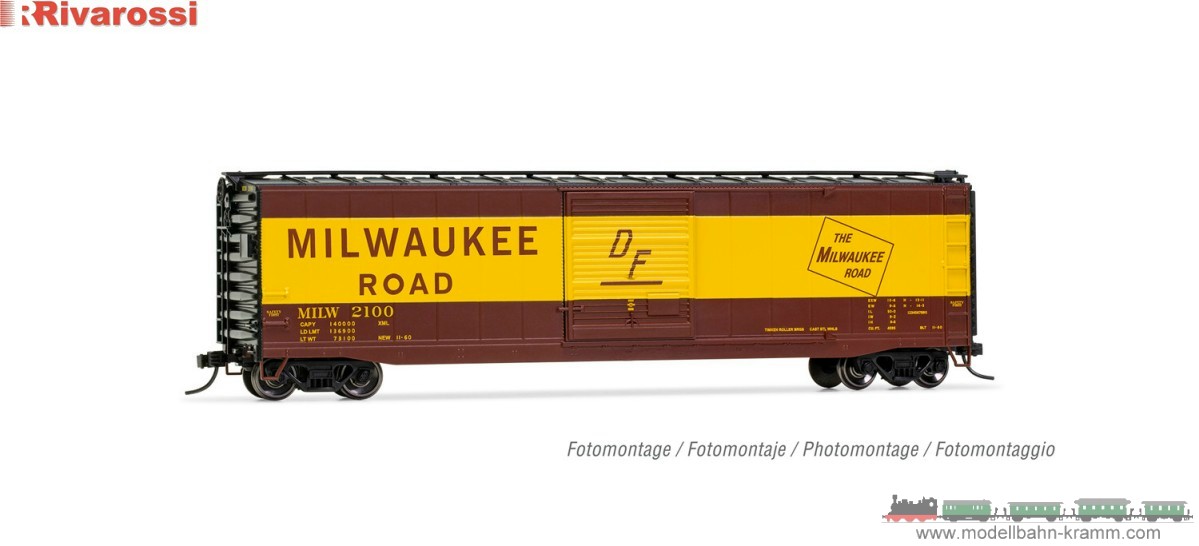 H0 DC US-Boxcar Milwaukee Road