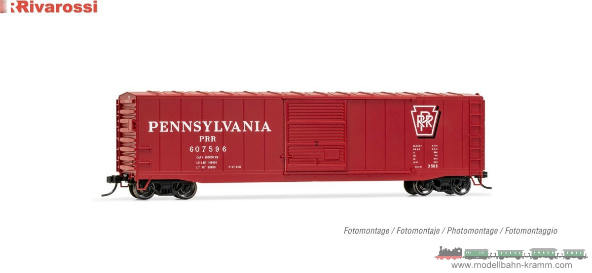 Rivarossi 6586B, EAN 5055286703355: H0 DC US-Boxcar Pennsylvania Railroad