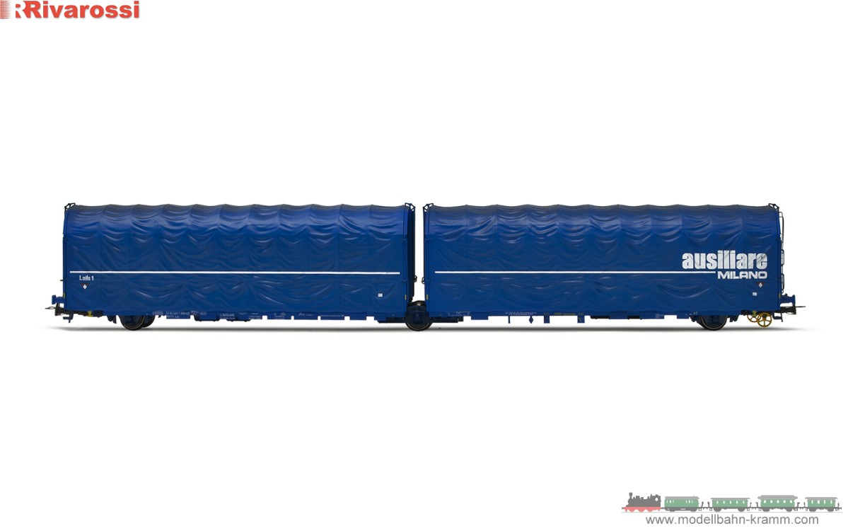 H0 DC 3-achs. Schiebeplanenwagen Ausiliare Milano FS