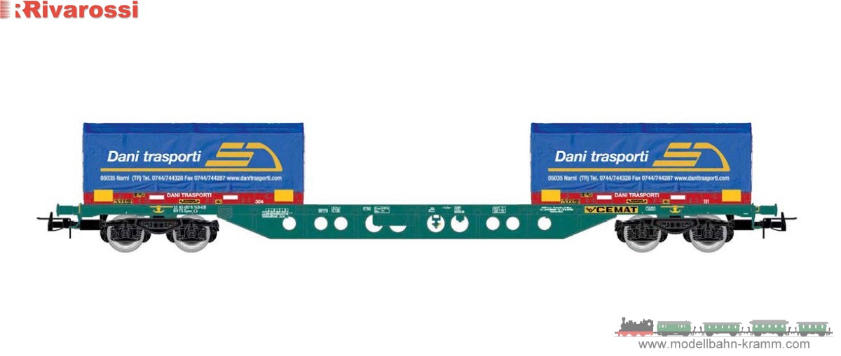 H0 DC Containerwagen Sgns Dani Transporti FS CEMAT