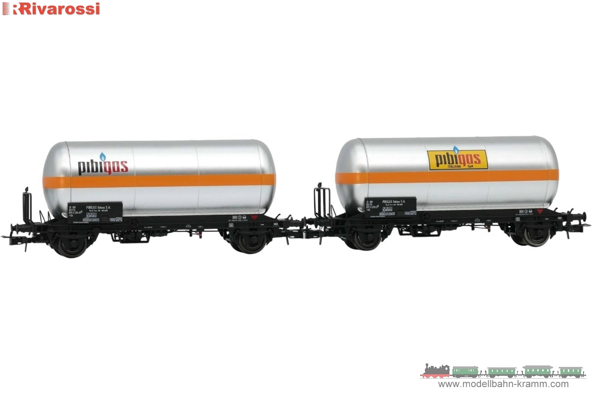 H0 DC 2er Set Gaskesselwagen Pipigas FS