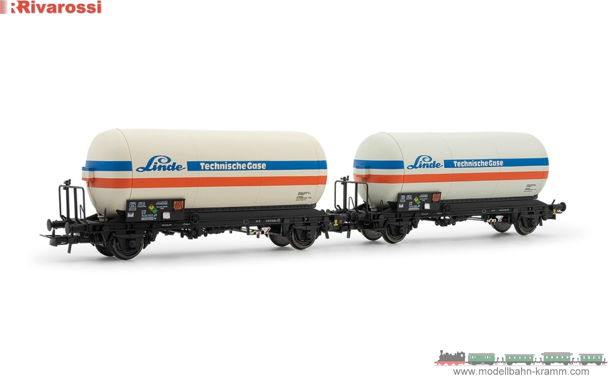 H0 DC 2er Set Gaskesselwagen Zgs Linde DB