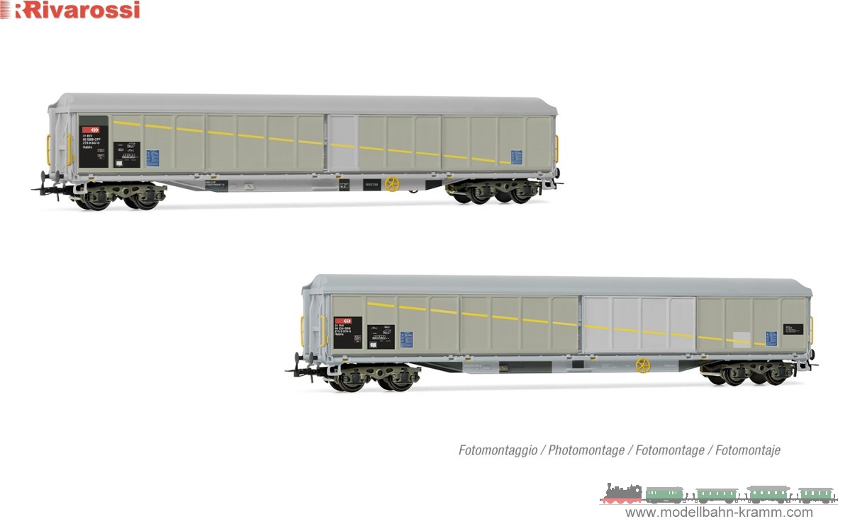 H0 DC 2-tlg. Set  Schiebewandwagen Bauart Habils SBB