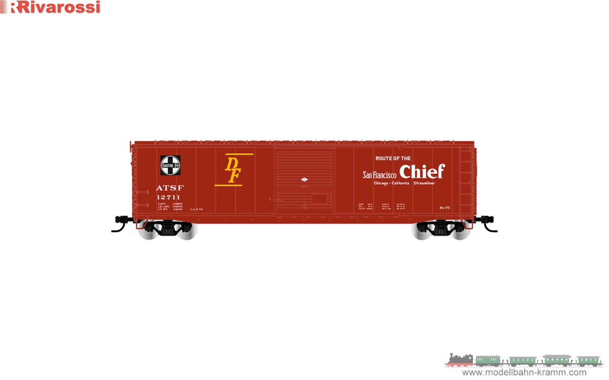 H0 ATSF gedeckter Güterwagen S. Fran 12746