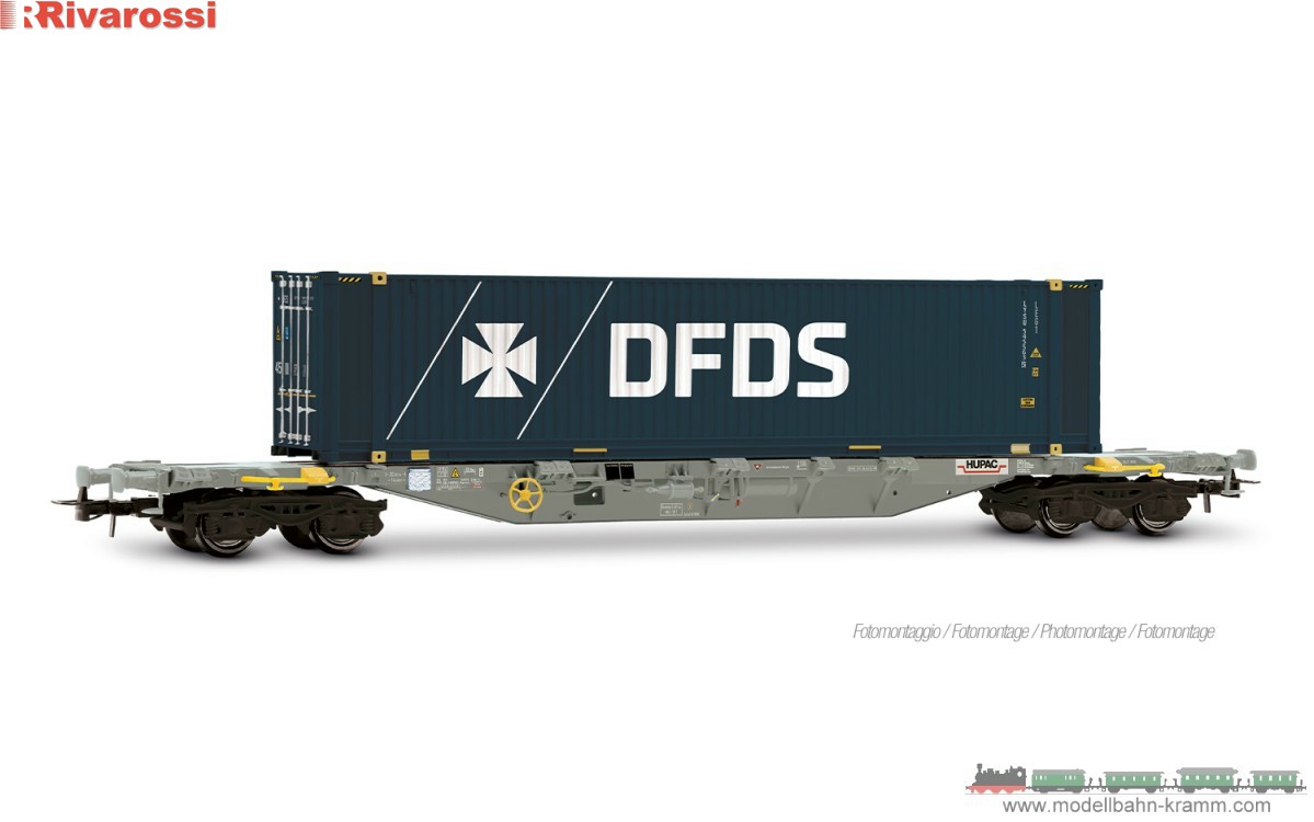 H0 DC Containerwagen Sgnss DFDS