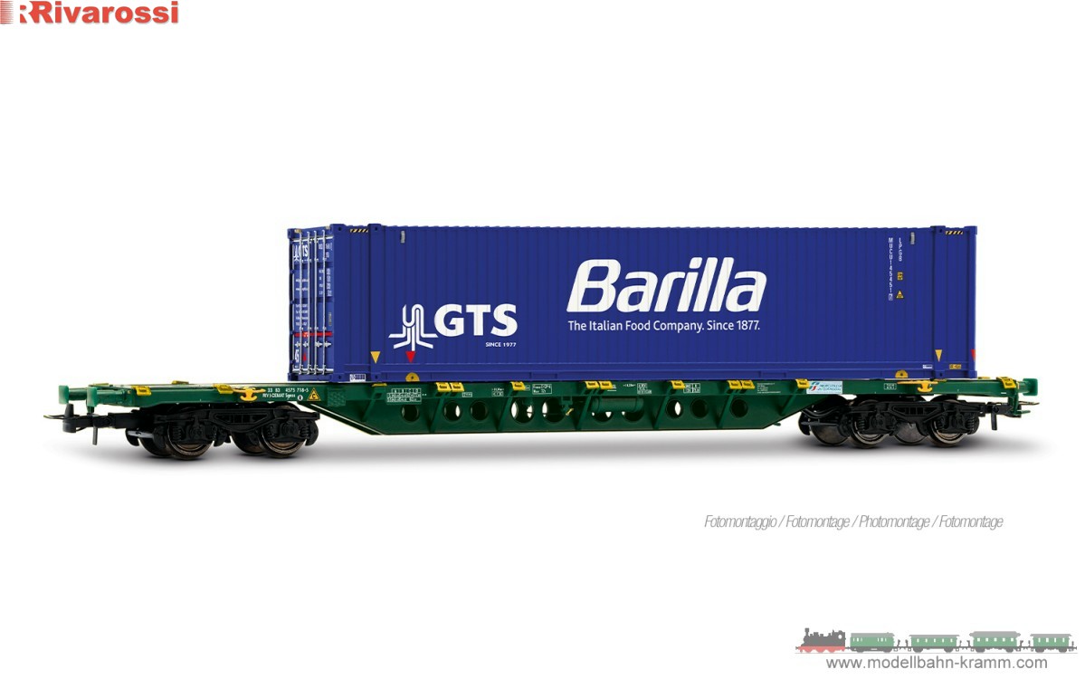 H0 DC Containerwagen Sgnss Barilla
