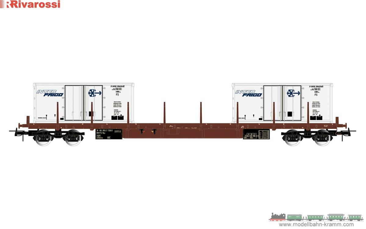 H0 DC Flachwagen Rgs FS