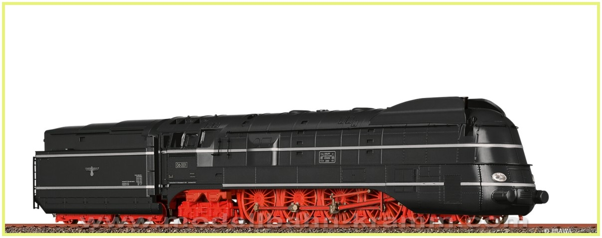 Brawa 40224, EAN 4012278402246: H0 DC analog Dampflokomotive BR 06 der DRG