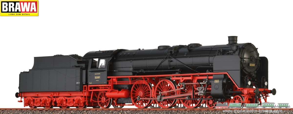 Brawa 40922, EAN 4012278409221: H0 DC Sound Dampflokomotive BR 02 DRG II