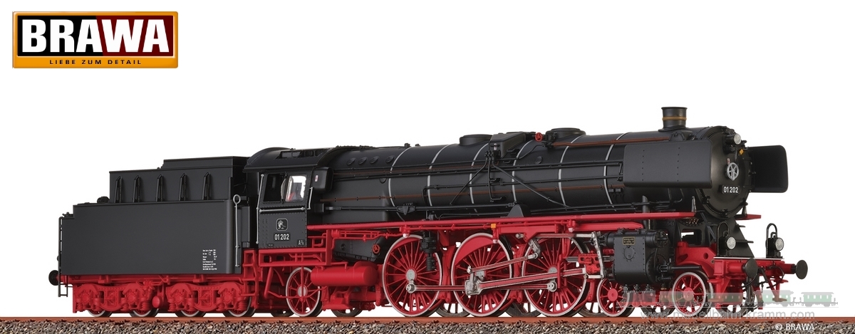 Brawa 40987, EAN 4012278409870: H0 AC Sound Schnellzuglok BR 01 Museumslok Verein Pacific 01 202