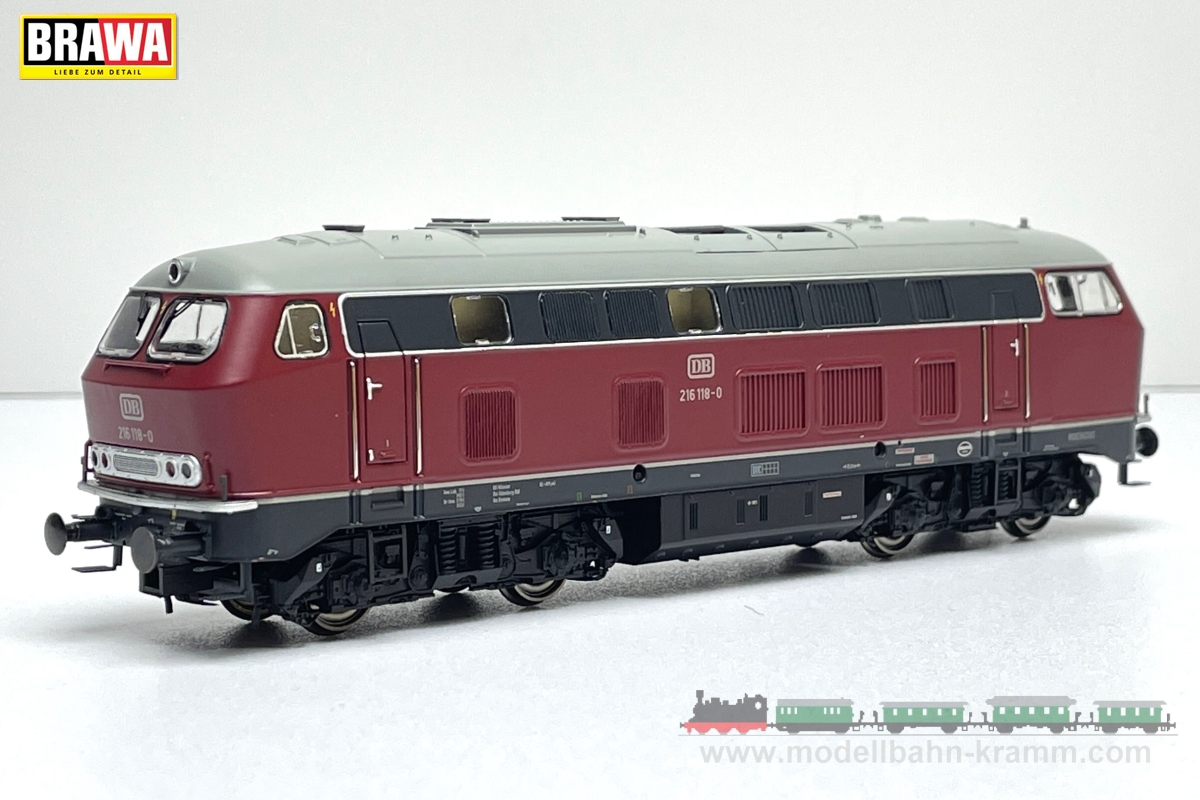 Brawa 41162, EAN 4012278411620: H0 DC Sound Diesellokomotive BR 216 der DB Ep. 4