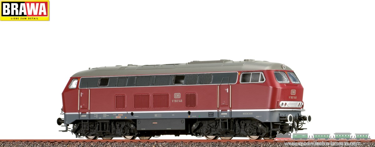 Brawa 41180, EAN 4012278411804: H0 Diesel Loco V 160 DB, Epoch III, AC Digital EXTRA