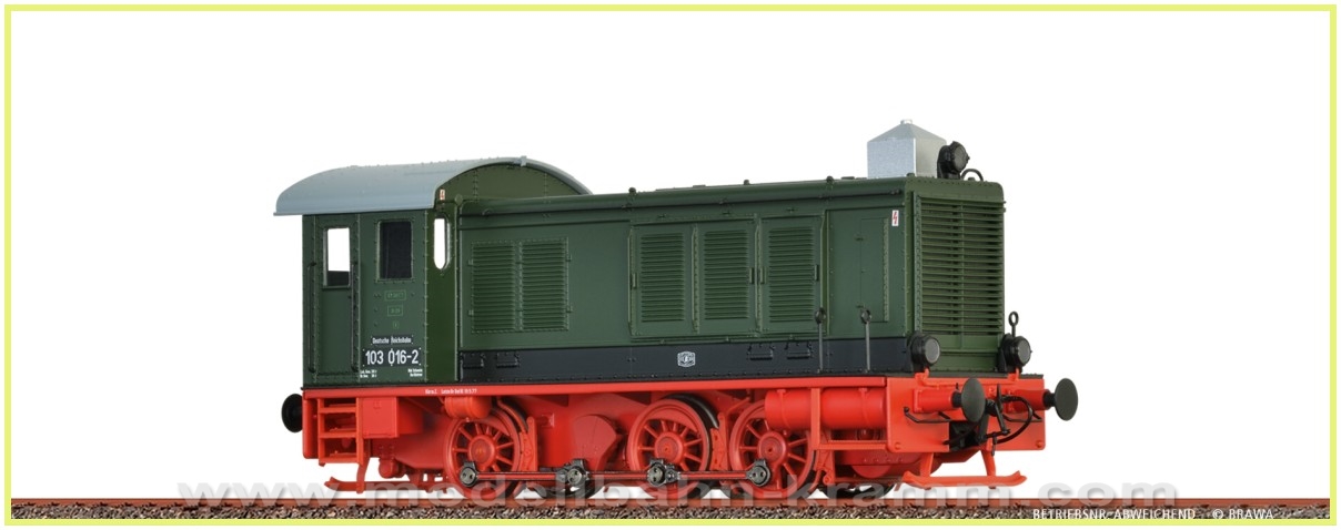 Brawa 41664, EAN 4012278416649: H0 DC Sound Diesellokomotive BR 103 der DR Ep. 4