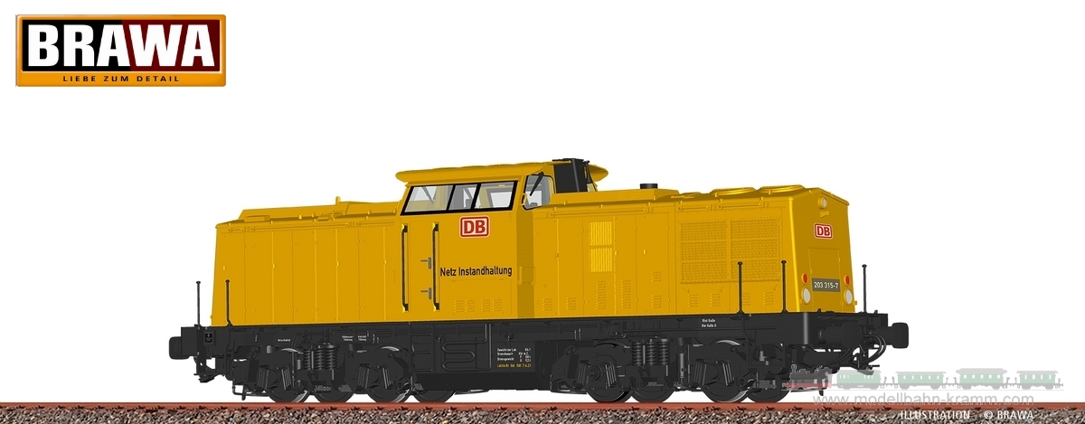 Brawa 41710, EAN 4012278417103: H0 Diesel Locomotive BR 203 DB AG