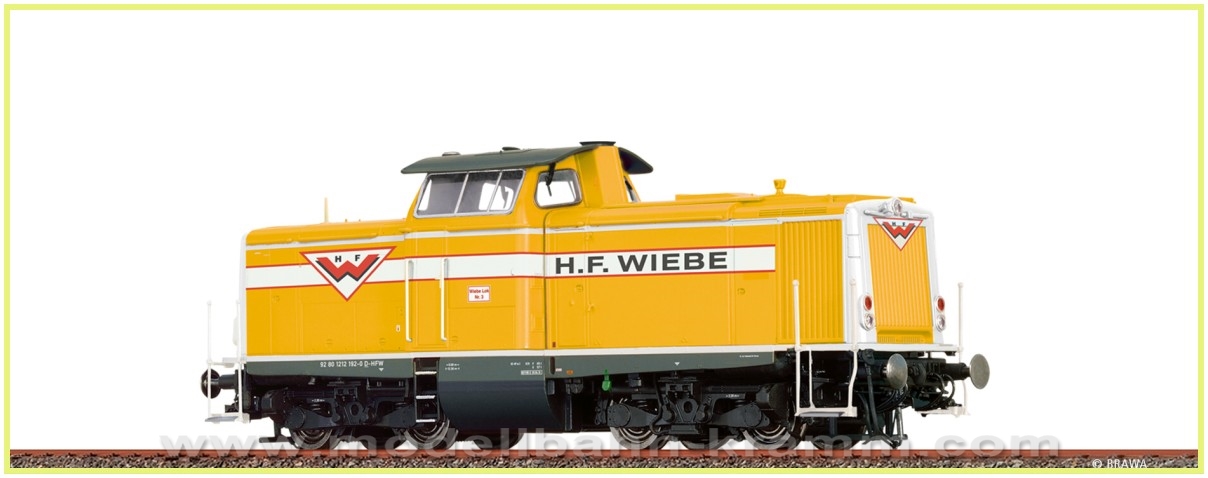 Brawa 42888, EAN 4012278428888: H0 DC analog Diesellokomotive BR 212 der Wiebe Ep. 6
