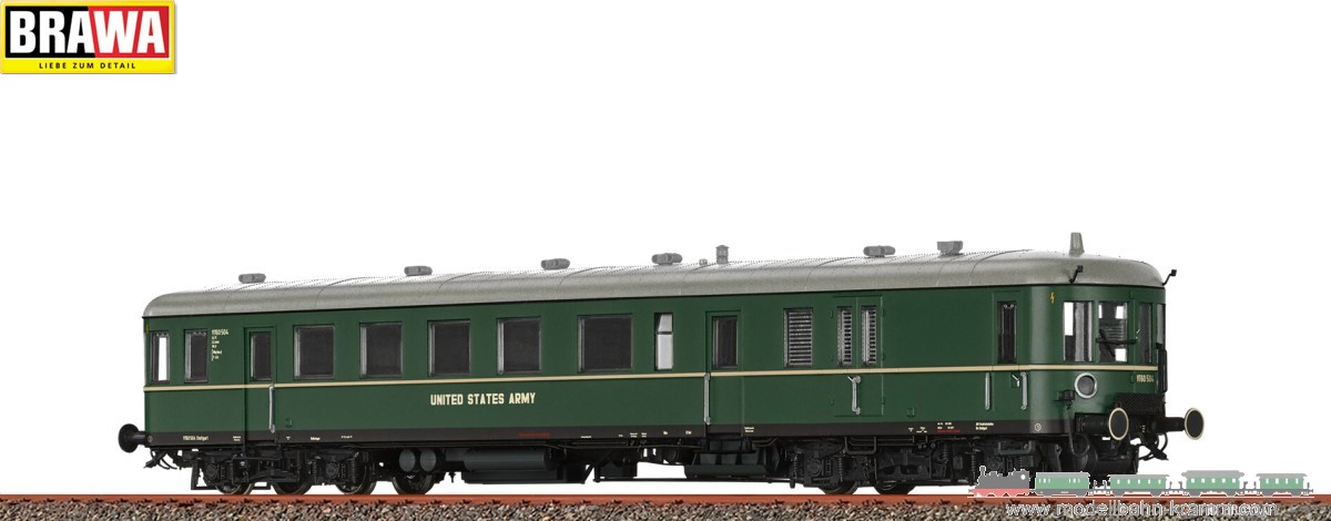 Brawa 44731, EAN 4012278447315: H0 AC Sound Triebwagen VT 60.5 US Army