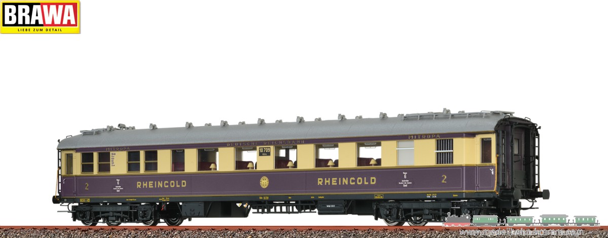 Brawa 46471, EAN 4012278464718: H0 AC Schnellzugwagen Rheingold DRG