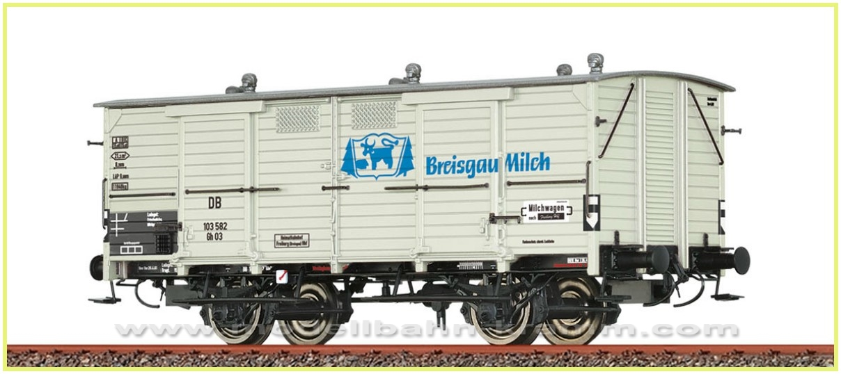 Brawa 48669, EAN 4012278486697: H0 DC Gedeckter Güterwagen Gh 03 DB
