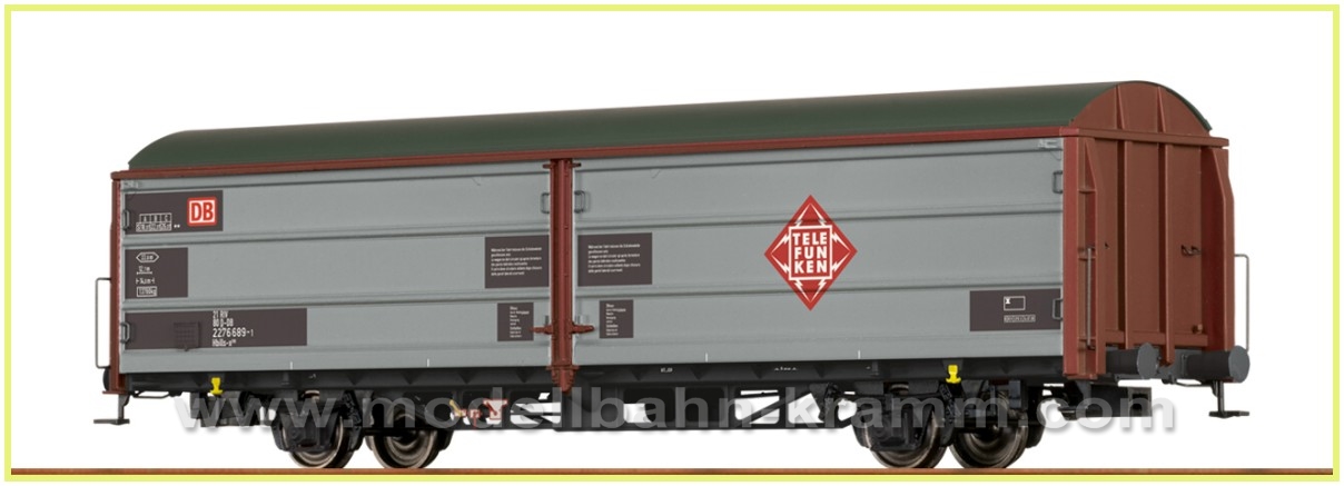 Brawa 48989, EAN 4012278489896: H0 DC Gedeckter Güterwagen Telefunken DB, Epoche VI