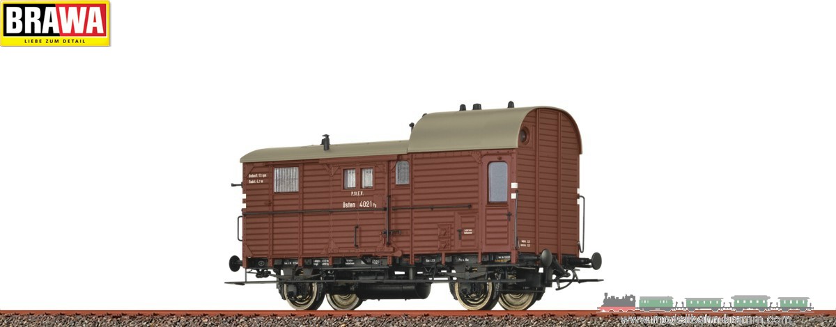 Brawa 49418, EAN 4012278494180: H0 DC Güterzuggepäckwagen Pg (pr IIa 13a) P.St.E.V.
