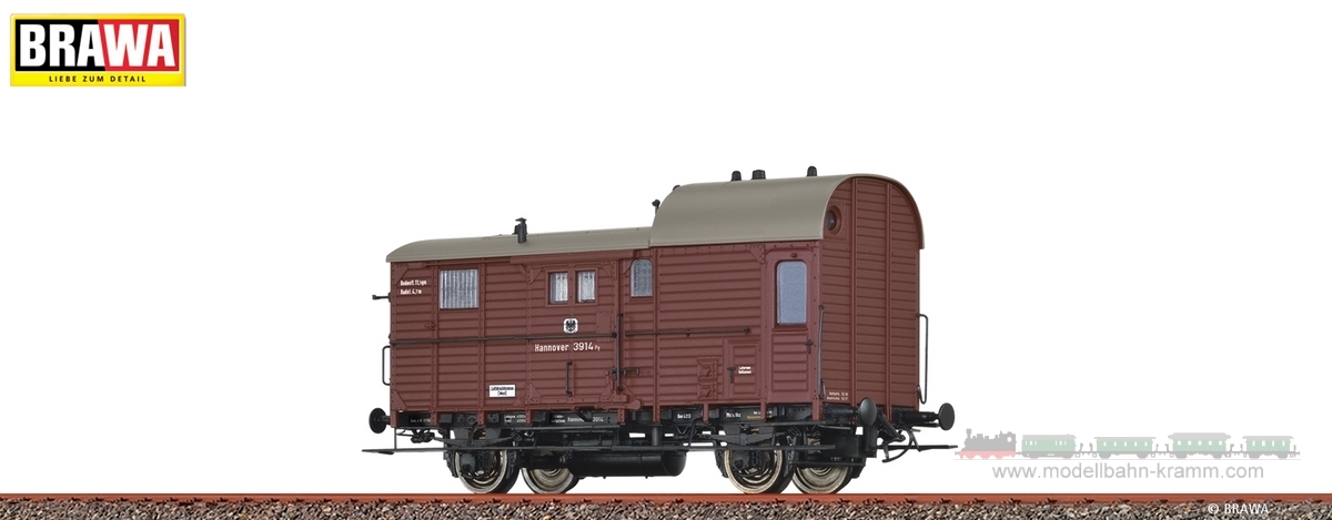 Brawa 49428, EAN 4012278494289: H0 DC Güterzuggepäckwagen Pg K.P.E.V.
