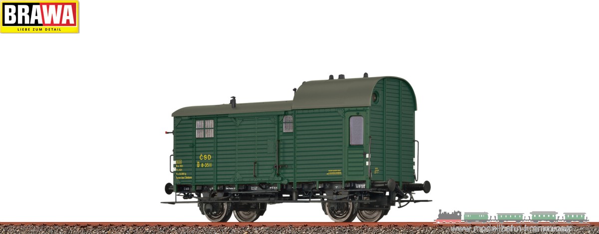 Brawa 49431, EAN 4012278494319: H0 DC Güterzuggepäckwagen D CSD