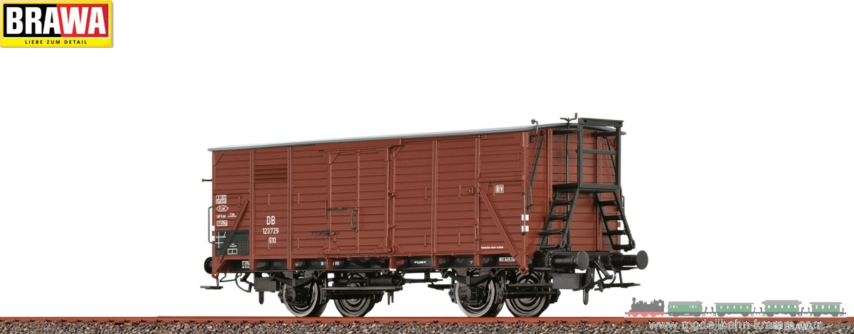 Brawa 49875, EAN 4012278498751: H0 DC Gedeckter Güterwagen G 10 DB