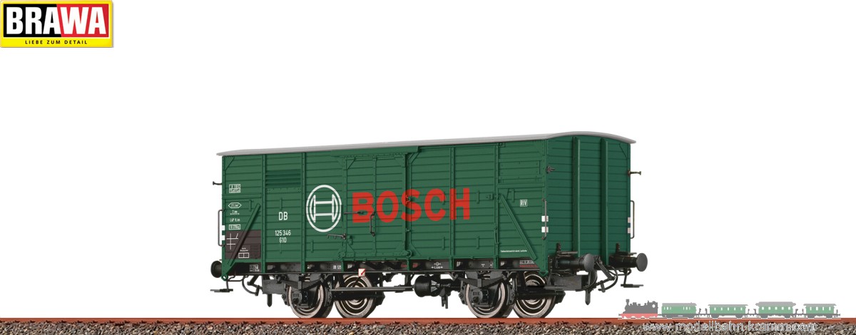 Brawa 49892, EAN 4012278498928: H0 Gedeckter Güterwagen G 10 DB, Epoche III, Bosch