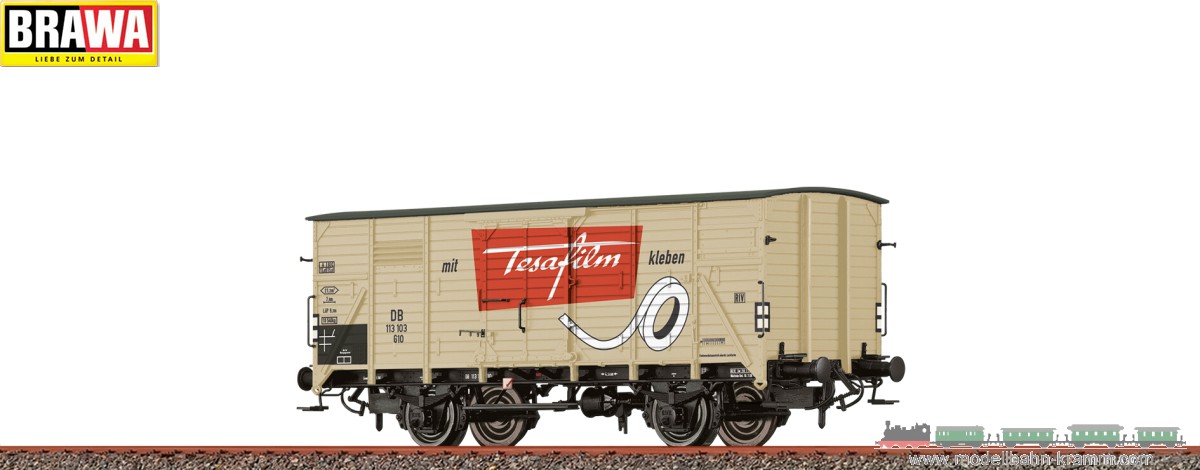 Brawa 49899, EAN 4012278498997: H0 Gedeckter Güterwagen G 10 DB, Epoche III, Tesa