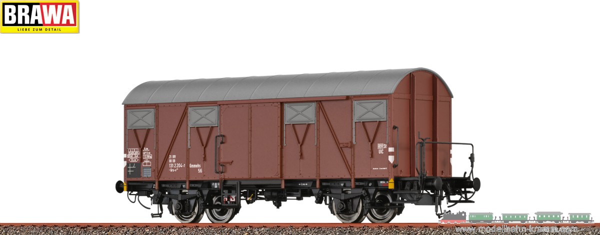Brawa 50145, EAN 4012278501451: H0 Gedeckter Güterwagen Grs-v 212 DB, Epoche IV