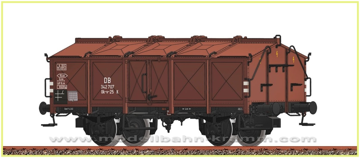 Brawa 50543, EAN 4012278505435: H0 Freight Car Uk-v 25  DB, III