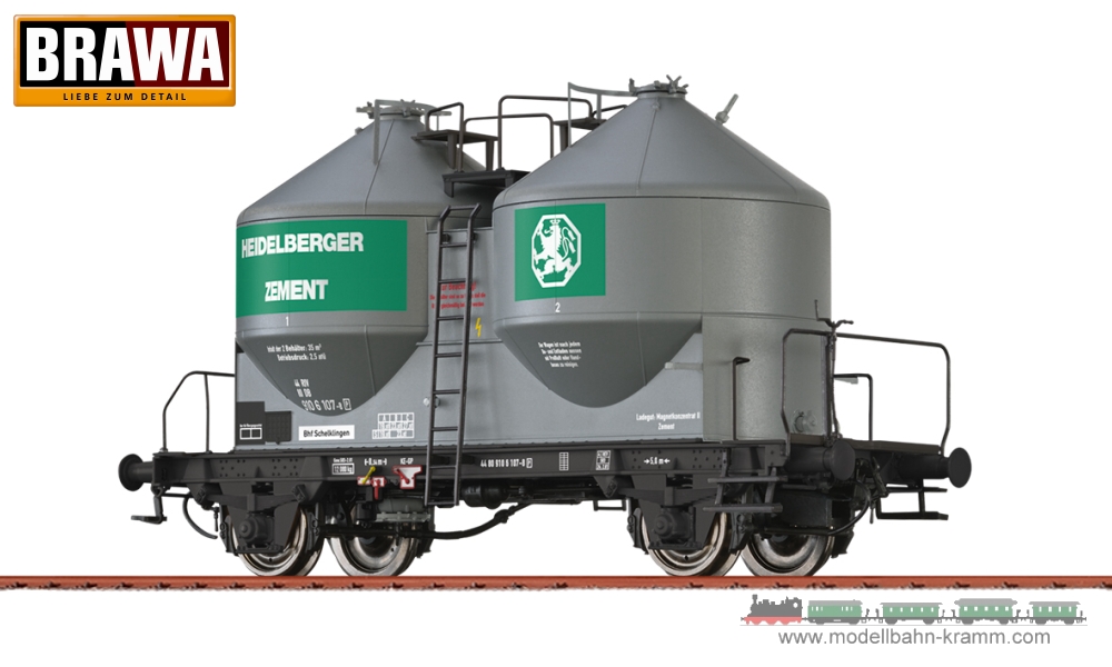 Brawa 50578, EAN 4012278505787: H0 Freight Car Kds 54, DB, IV, Heidelberger Zement