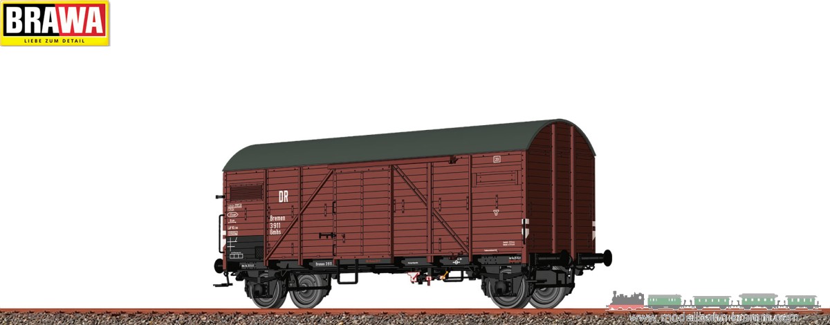Brawa 50719, EAN 4012278507194: H0 Gedeckter Güterwagen Gmhs Bremen DRG, Epoche II