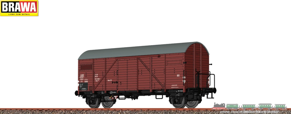 Brawa 50723, EAN 4012278507231: H0 Freight Car Glms 201 DB, Epoch IV