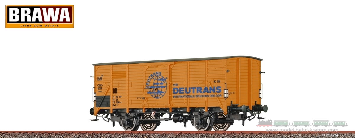 Brawa 50968, EAN 4012278509686: H0 Gedeckter Güterwagen Gw Deutrans DR