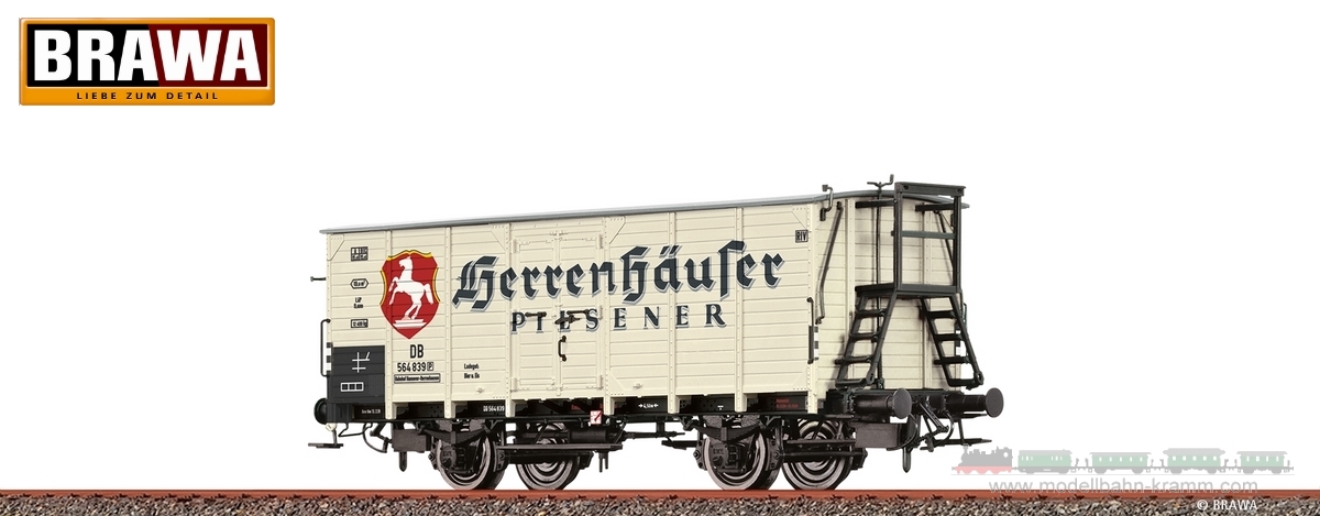 Brawa 50986, EAN 4012278509860: H0 Gedeckter Güterwagen G10 Herrenhäuser DB