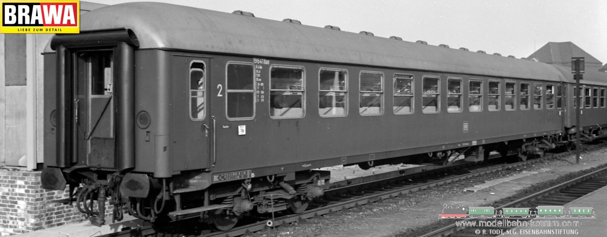 Brawa 58123, EAN 4012278581231: H0 AC Schnellzugwagen B4ümg-63 DB
