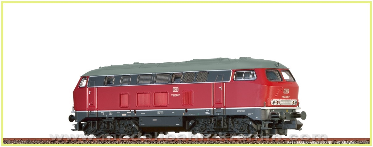 Brawa 61216, EAN 4012278612164: Diesel locomotive class V160, DB, era III, N-gauge