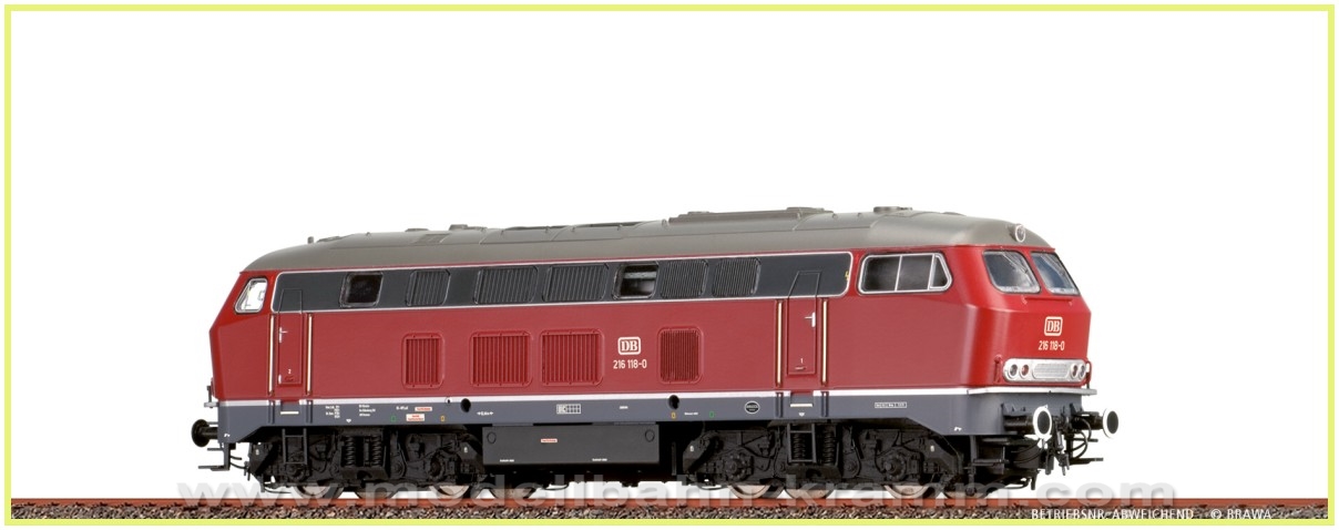 Brawa 61218, EAN 4012278612188: Diesel locomotive class 216, DB, era IV, N-gauge