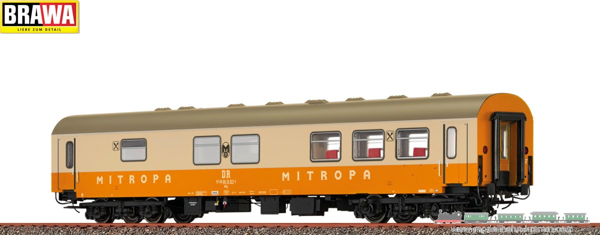 Brawa 65080, EAN 4012278650807: N Dining Car WRg DR, Epoch IV